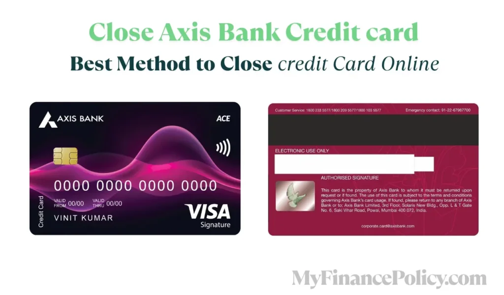 Close Axis Bank Credit card
