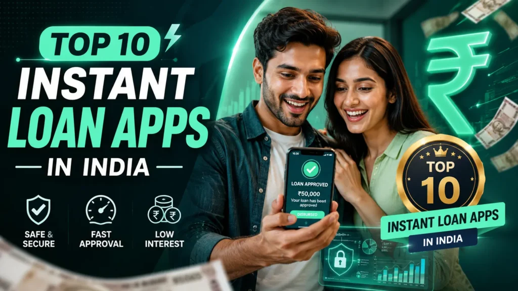 Instant loan approval through a secure mobile lending app in India.